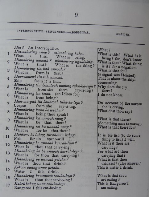 Dialect: Threlkeld c1827, Interrogative sentences p9